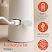 Raedia 2.0 Handheld Facial Cleansing Brush with 4 Interchangeable Brush Heads by Vanity Planet - Lightweight Daily Cleansing Brush for Glowing Skin - Water Resistant Face Exfoliator - Grey