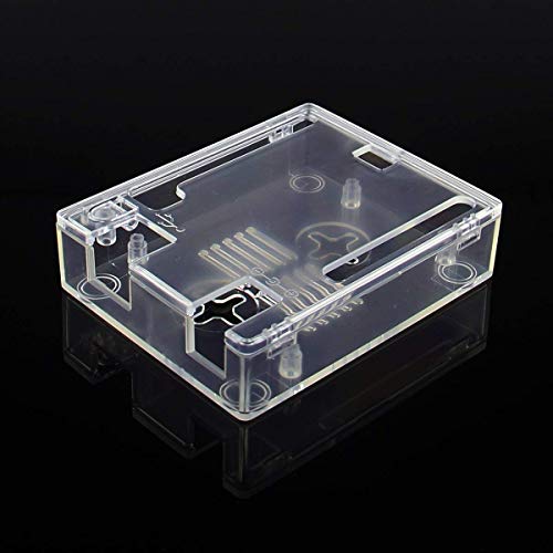Geekworm UNO R3 Case | Protective Enclosure ABS Computer Box for Arduino UNO R3/UNO WiFi REV2/UNO REV3- Transparent