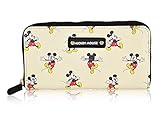 Mickey Mouse Premium Zip Wallet - Mickey Mouse Classic Zip Wallet (Grey Mickey Pattern)
