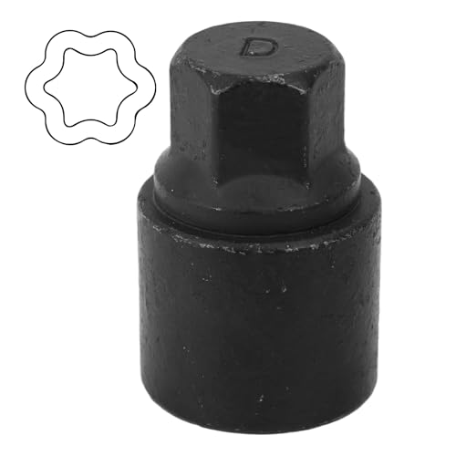D-Wheel Locking Nut Removal Tool Special Steel Wheel Anti Theft Lug Nut Key for Dismantling & Installing Anti Theft Lug Removal Tool Socket Remover Hand Repair Tools