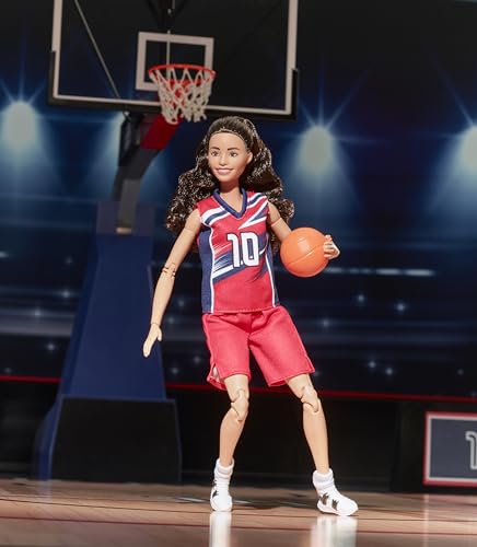 Muñeca Barbie Signature Sue Bird con balón de baloncesto miniatura 2