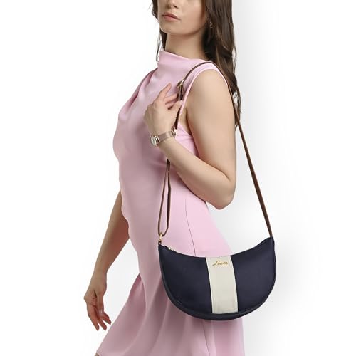 Image of Lavie Women's Bonnie Hobo Colorblock Crossbody Sling Bag | Ladies Purse Handbag | Gift for Women