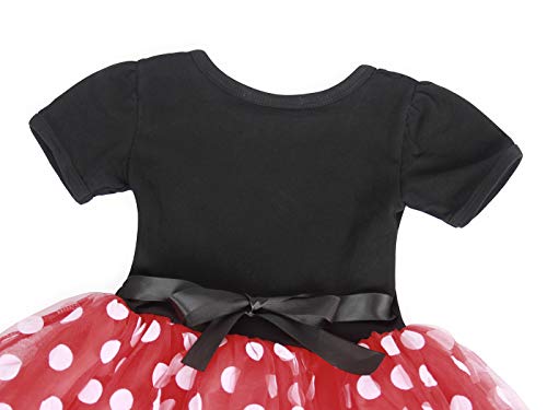AmzBarley Baby Meisjes Polka Dot Jurk Kids Fancy Party Dressing Up Kostuum Kind Verjaardag Jurken Outfit Halloween Cosplay Muis Oren Hoofdband - Image 5