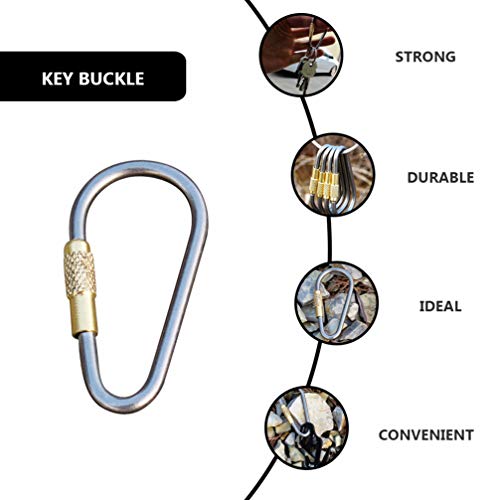 CLISPEED Heavy Duty Tipo D Fivela Em Forma de D Mosquetão Mosquetão Multifunções