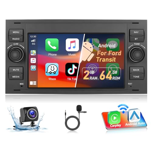 Podofo 2+64G Android 13 Autoradio für Ford Focus C-max S-max Galaxy Fusion