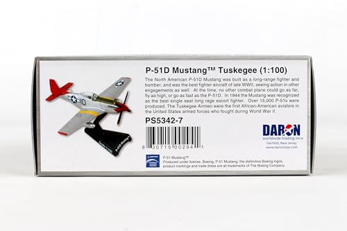 Image of Daron Worldwide Trading P-51 Mustang Tuskegee 1:100 Vehicle