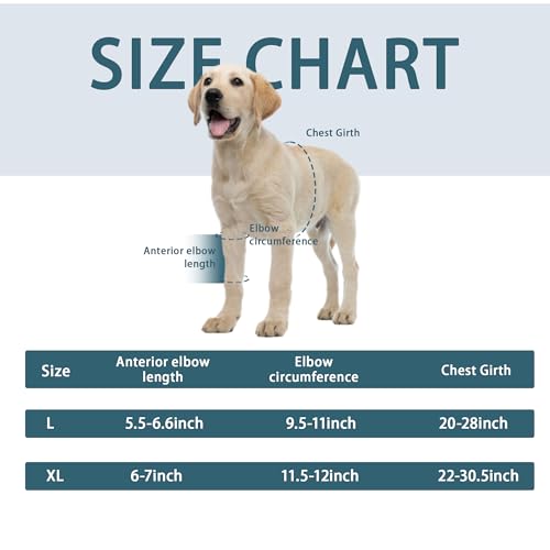 Image of Adjustable Dog Elbow Brace with Shoulder Support,Dog Front Leg Brace for Torn Ligaments, Arthritis,Post-Operative Rehabilitation, Pressure Sores(Left Leg,XL)