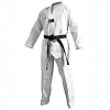 زي دوبوك Adidas Champion Taekwondo II بفتحة رقبة على شكل حرف V باللون الأسود