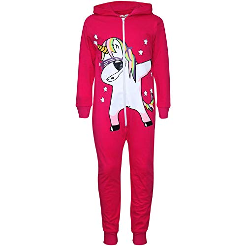 Combinaison pyjama licorne fille en coton pour cocooning