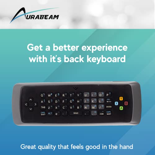 Aurabeam Xrt303 Replacement Tv Remote Control With Qwerty Keyboard Fit For Vizio E320Vt, E322Ar, E322Mv, E370Vp, E370Vt, E3D320Vx, E3D420Vx, E3Db420Vx, E420Da0 - Includes Amazon, Netflix, Mgo Hotkeys #TOP2