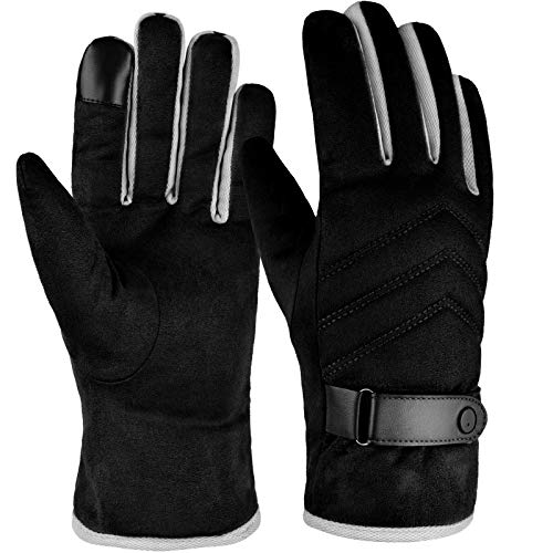 Migoo winter warm gloves for men women, windproof therm…