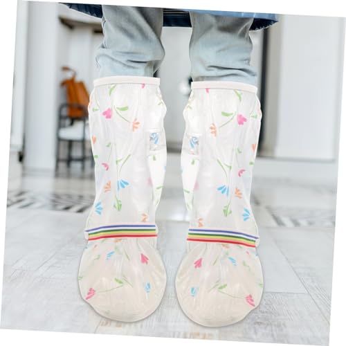 Protector de botas antideslizante reutilizable Outanaya, 1 par, transparente y moderno, para actividades al aire libre y lluvia, diseño alto miniatura 3