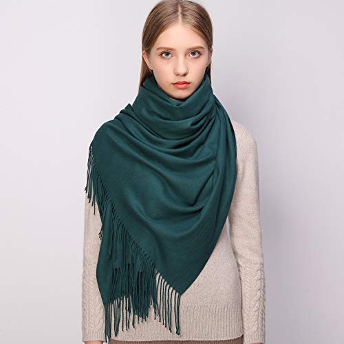 image for RIIQIICHY Scarfs for Women Winter Green Pashmina Shawls and Wraps for 