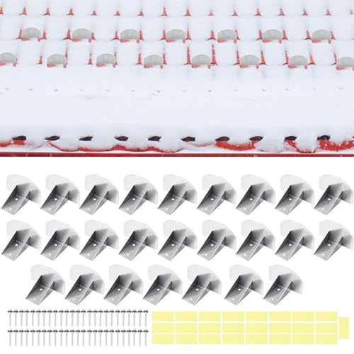 Parada de nieve de metal y prevención de acumulación de hielo en tejados de edificios 5