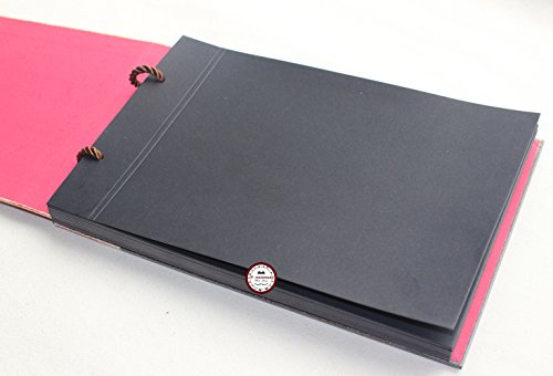 Álbum de fotos DIY para aniversario y boda, 'Our Adventure Book Up', tapas duras, 80 páginas en cartulina negra, tamaño 11.61 x 7.48 pulgadas miniatura 4