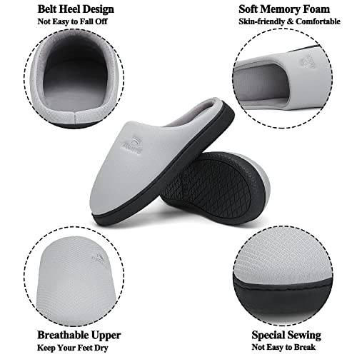 Dannto Womens Mens Memory Foam Slippers House Slide Sandals Bedroom Home Indoor Cozy Closed Toe Shoes2