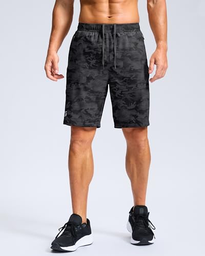 Image of G Gradual Men's Athletic Running Shorts with Zipper Pockets Quick Dry 7 inch / 5 inch / 9 inch Workout Gym Shorts for Basketball Hiking