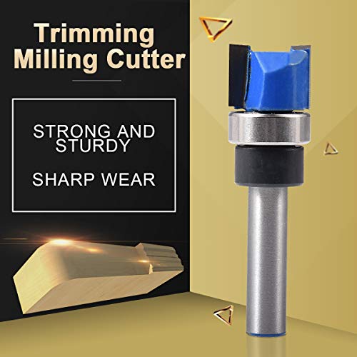 Katur BT-5002-1 Top Bearing Flush Trim Pattern Router Bit, Hinge Mortising Router Bit, Template Router Bit Set, 1/4 Inch Shank With Alloy Blade Carbon Steel thumb #3