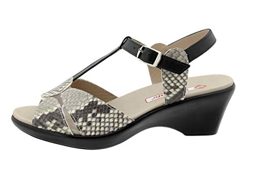 PieSanto - 200854 Sandalia Plantilla Extraíble Serpiente Hielo para: Mujer talla: 36