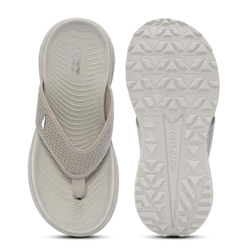 Image of Red Tape Thong Casual Sandals for Men in Dark Grey | Casual Sandals