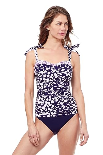 Profile by Gottex Women's Standard Pop Flower D-Cup Tankini
