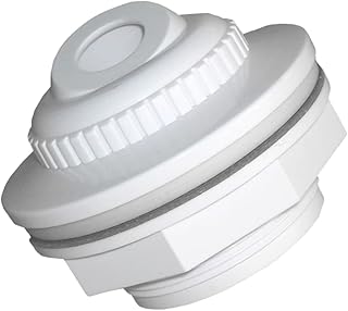 DOITOOL Bocal de globo ocular de piscina fita branca acessórios de spa fita adesiva branca encaixe de fluxo de piscina encaixe de spa piscina encaixe de fluxo de piscina globo ocular piscina jato piscina spa jet montagem ABS material branco