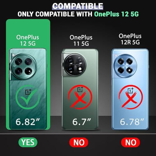 Image of TheGiftKart Tough Armor Bumper Back Cover Case for OnePlus 12 5G | Kickstand & Ring Holder | 360 Degree Protection Back Cover Case for OnePlus 12 5G (PC & TPU, Rotating Camera Cover, Black)