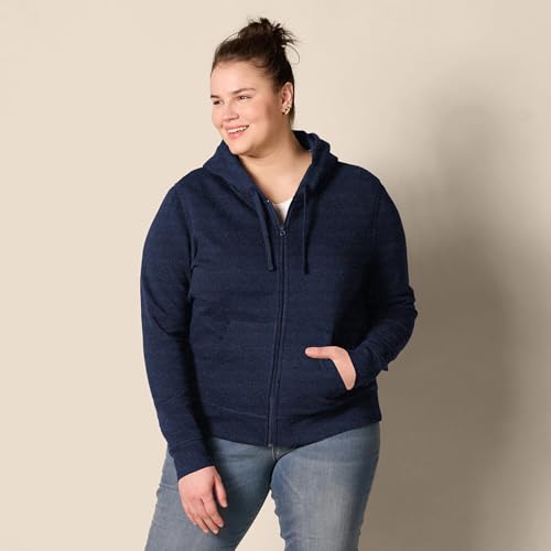 Image of Amazon Essentials Women's Midweight Fleece Full-Zip Hoodie with Drawstring (Available in Plus Size)