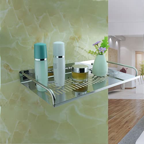 Estante de baño de acero inoxidable engrosado XMING con bandeja de 21 cm 8