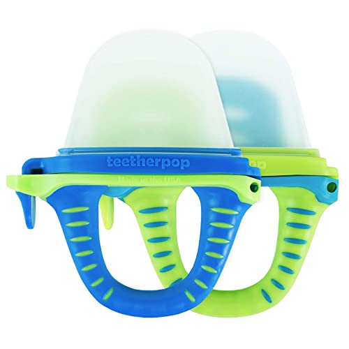Teetherpop No Mess Frozen Baby Teethers, Fill W/Breastmilk, Purees, Smoothies, Juice, Usa Made, Medical Grade Materials, Soothie Pacifier, Baby Fruit Feeder, Teething Toys For Teething Relief #TOP2