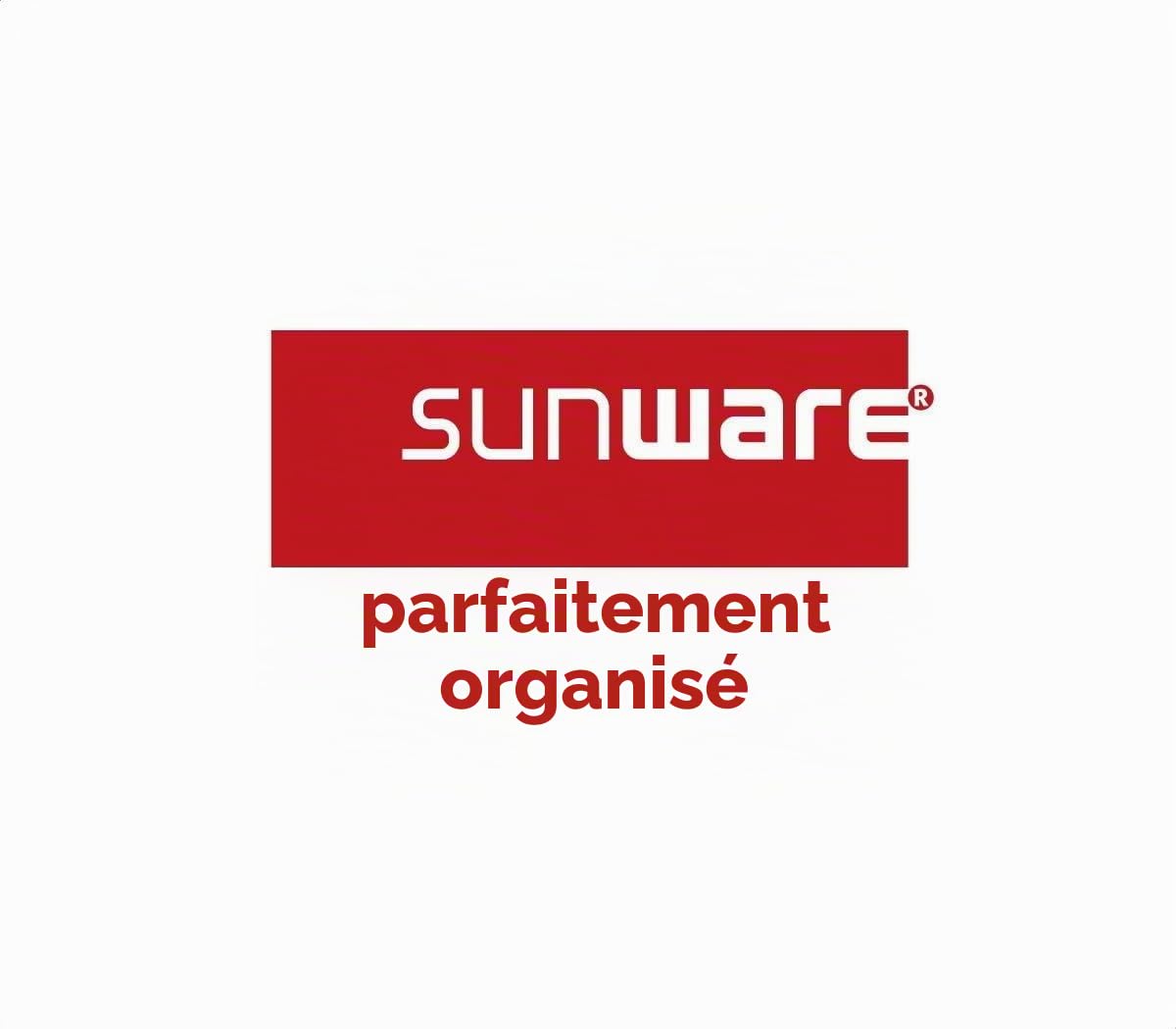 Sunware Q-line Trousse de Secours 22L - 40x30x26cm - Pour les articles de premiers secours - Boite pharmacie blanche et rouge/first aid kit white and red