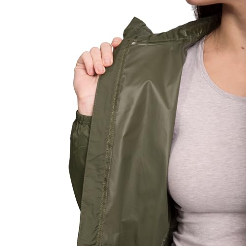 Trespass Damen Regenjacke Kompakt Zusammenrollbare Qikpac, Moss, S, FAJKRAM30018_MS1S