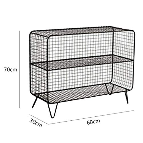 Support de rangement bibliothèque multi-couche en fer forgé rétro haut de gamme - 3