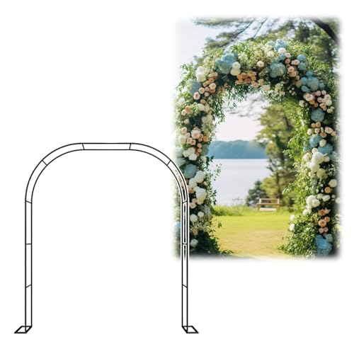 Arco de metal resistente a la intemperie con estructura estable para vides y flores 2