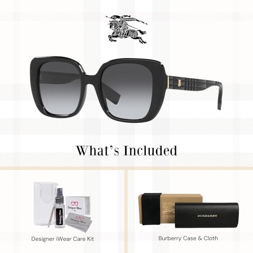 BURBERRY Helena BE4371 Square Sunglasses for Women +BUNDLE with ACCESSORY EYEWEAR KIT2