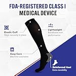 American Hospital Supply – Knee High Compression Socks – 15–20 mmHg, Black, X-Large – Lightweight Medical Stockings – Pack of 3 Pairs - Image 2