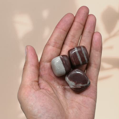 Image of Certified Narmada Shiva Lingam Crystal Healing Tumbled Stone, Natural Polished Crystals for DIY Crafts, Manifestation, Meditation, Pooja Feng Shui and Reiki Healing (30 Grams)