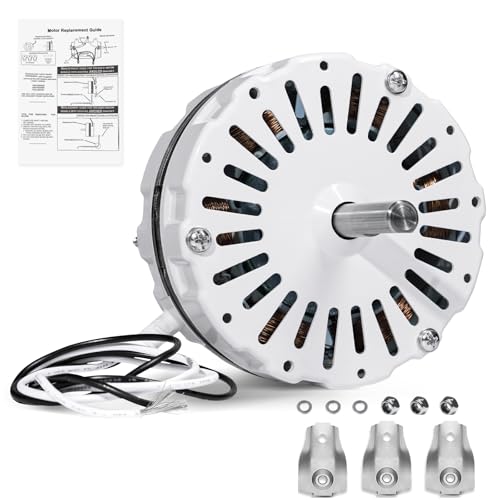 F0510B2944 Attic Ventilation Fan Motor Compatible with Lomanco 2000 and 1800 Series Attic Ventilation Motors Replacement F0510B2497 A0416B2059 A0510B2389 (Universal Kit Included) (White)