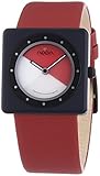 noon copenhagen armband Edelstahl beschichtet-Quarz-Uhr mit Leder-Armband und Dornschließe