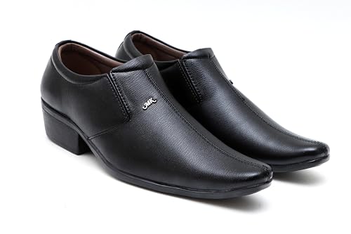 Image of SIR CORBETT Men's Synthetic Leather Height Increasing Slip on Moccasin Formal Shoes