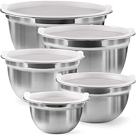 Amazon.com: FineDine Stainless Steel Mixing Bowls Set with