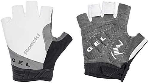 Roeckl Itamos Fahrrad Handschuhe kurz weiß/silberfarben 2022: Größe: 8