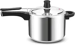 Panela de Pressão Rochedo Turbo Polida com Fechamento Interno e 4,5L de capacidade