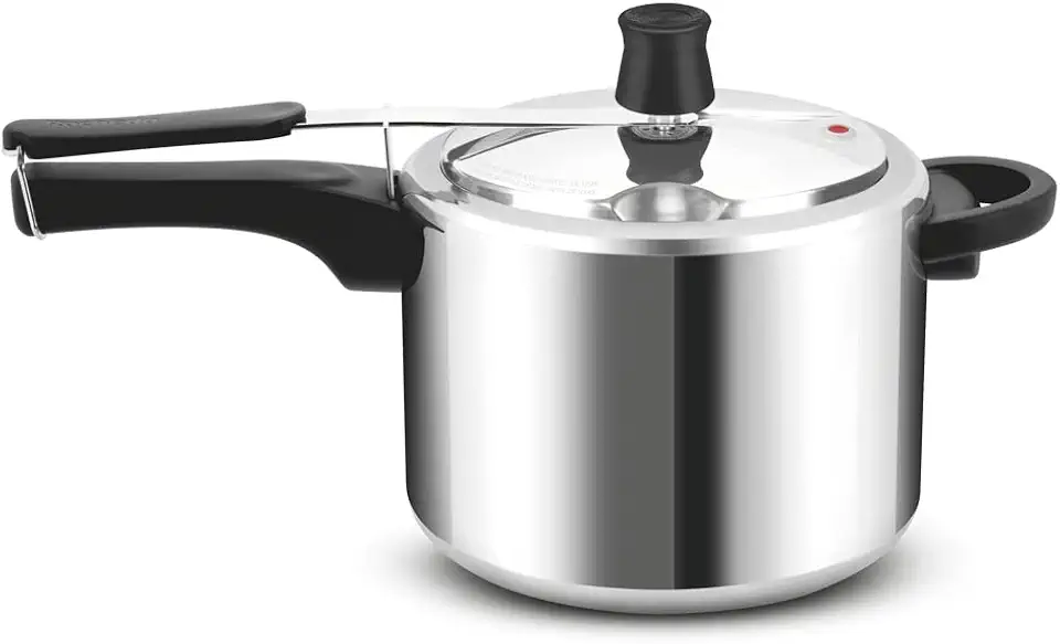 Panela de Pressão Rochedo Turbo Polida com Fechamento Interno e 4,5L de capacidade