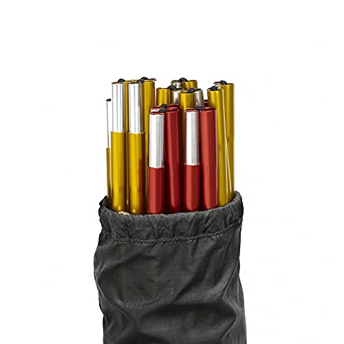 Arceaux légers Fjallraven KEB Endurance 3 robustes rouge et jaune pour bivouac 3 personnes