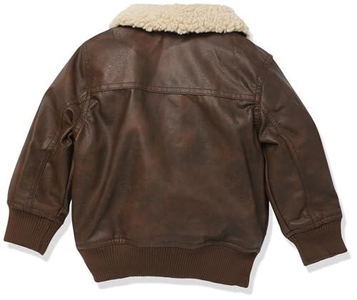 Image of URBAN REPUBLIC Baby Boys' Boys Faux Leather Aviator Sherpa Jacket