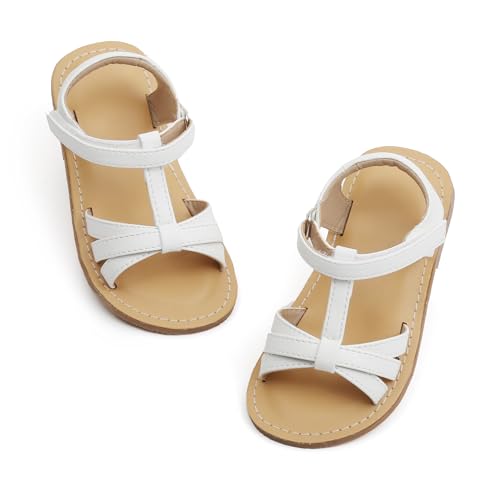 Image of Otter MOMO Girls Open Toe Princess Flat Sandals with Comfort Sole Summer Sandals
