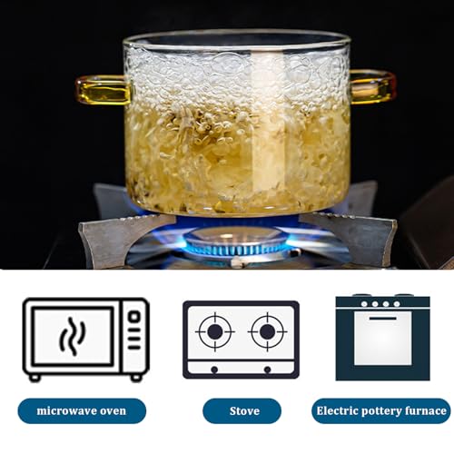 Pot en verre résistant à la chaleur 1,6 L micro-ondable - 7