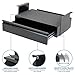 Mount-It! Under Desk Pull-Out Drawer Kit with Laptop and Tablet Shelf | Office Storage Organizer | Mounts to Desktops Tables and Workbenches Over 0.71 Inches Thick | Matte Black