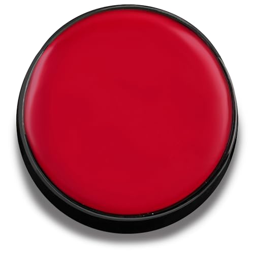 Mehron Makeup Color Cups | Stage Foundation Face Paint Body Paint Halloween Makeup | Greasepaint .5 oz (14 g) (Red) | Made in the USA